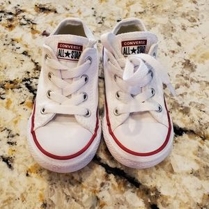 Toddler white converse